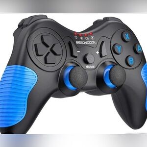 Wireless Nintendo Switch Gaming Controller - Black and Blue
